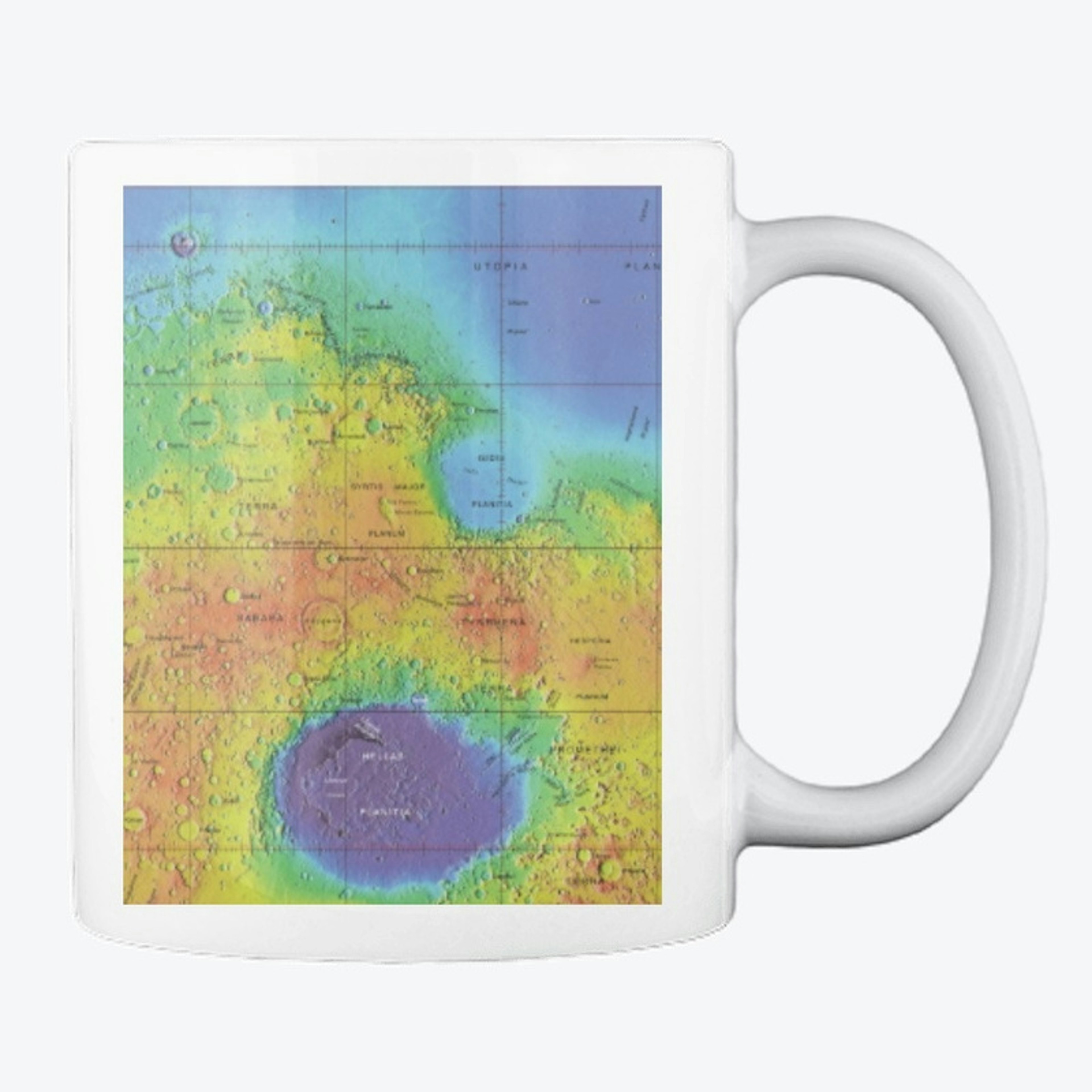 Map of Mars Mug